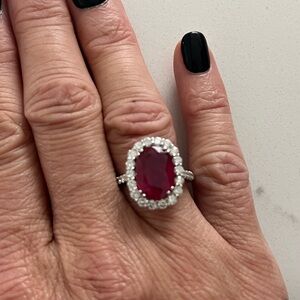 Large ruby ring top quality very $$$